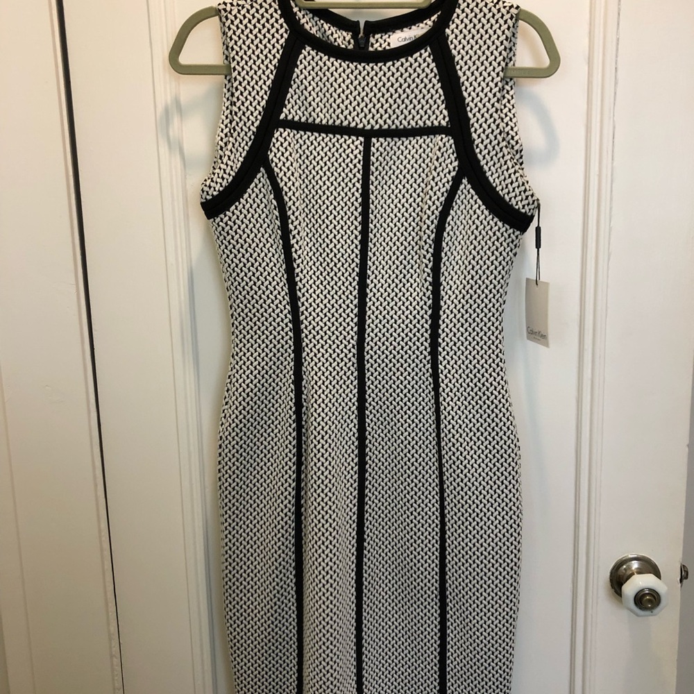Elegant Black and White Women's Dress